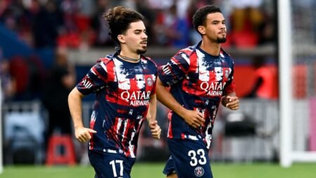 la composition probable des Parisiens, avec plusieurs retours de taille