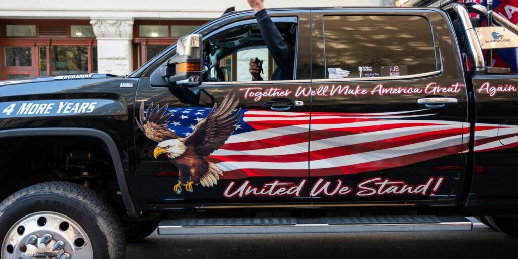 « Que Donald Trump ou que Kamala Harris gagne, le modèle du gros camion pick-up, de la climatisation et de l’avion demeurera indéboulonnable aux Etats-Unis »