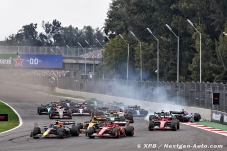 Formule 1 | Sainz s’impose au Mexique, Verstappen lourdement pénalisé en course