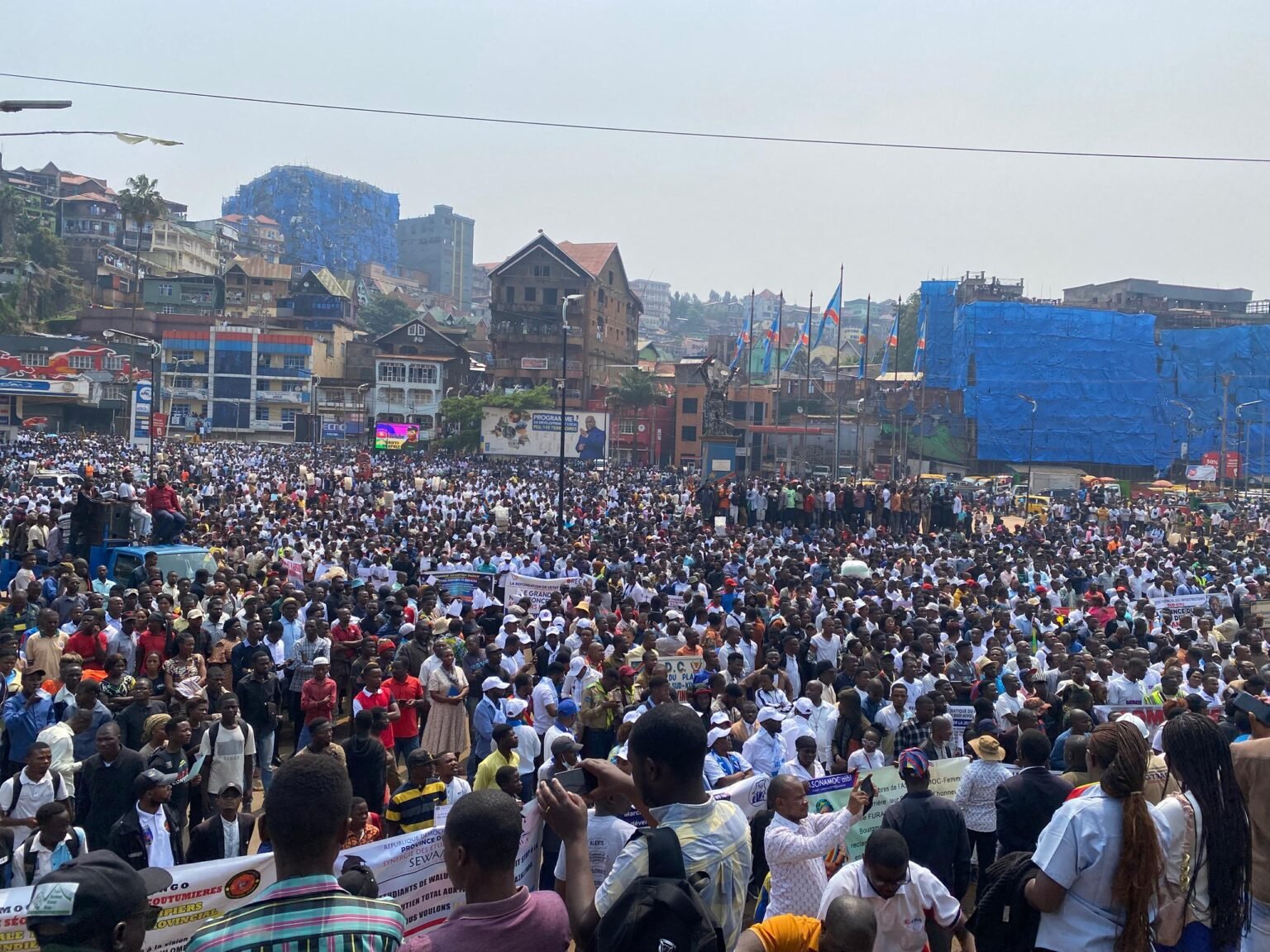 Manifestation populaire et pacifique à Bukavu en soutien aux FARDC contre le M23 et l’armée rwandaise