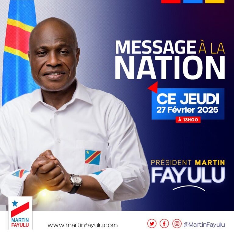 Martin Fayulu Soutient la Démarche de la Cenco et de l’Ecc pour la sucette de l’est de la rdc