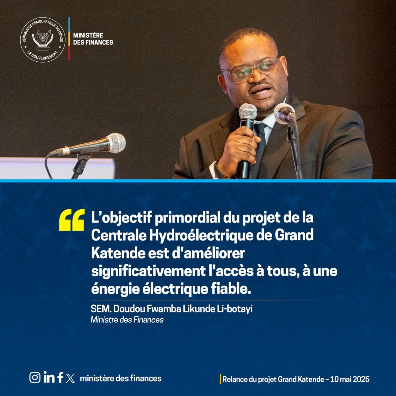 La Référence Plus : « Centrale hydroélectrique de Grand Katende : les travaux relancés »