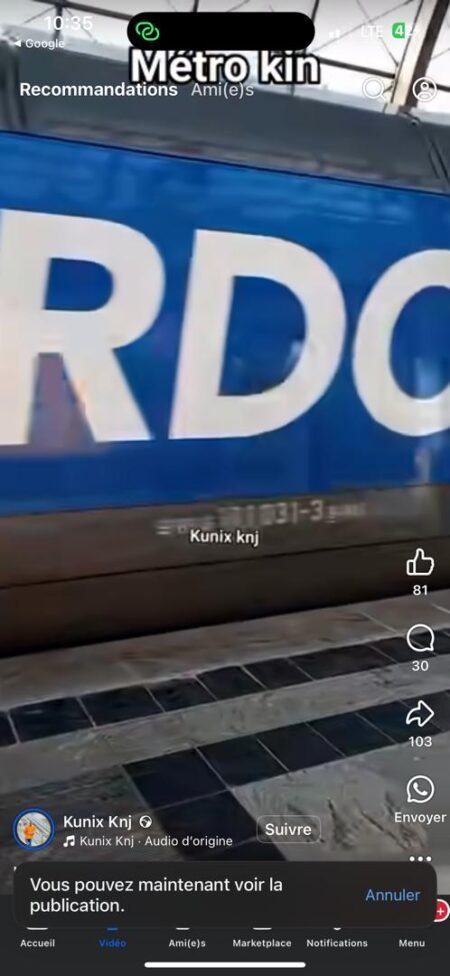 Vidéo Sortie de Son Contexte: la mention rdc sur ce train N’A Rien Avec le Congo Kinshasa