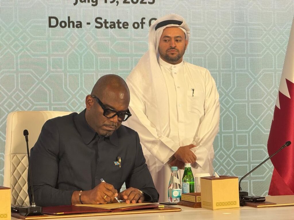 Signature D’UNE DÉCLARATION DE PRIMENCES Entre Le Gouverment et L’AFC-M23 pour Mettre Fin Aux Combats dans L’EST DU PAYS