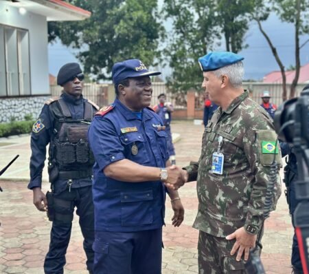 Arrivée du Général Ulines de Mesquita, commandant de la force de la monusco, à djaiba