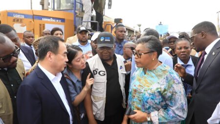 Judith Suminwa Lance Les Travaux de Réhabilitation de la Vorie de Kalemie