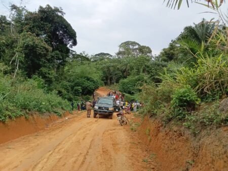 UNE Mission Mixte Inspecte les routes Réhabilités au Maniema