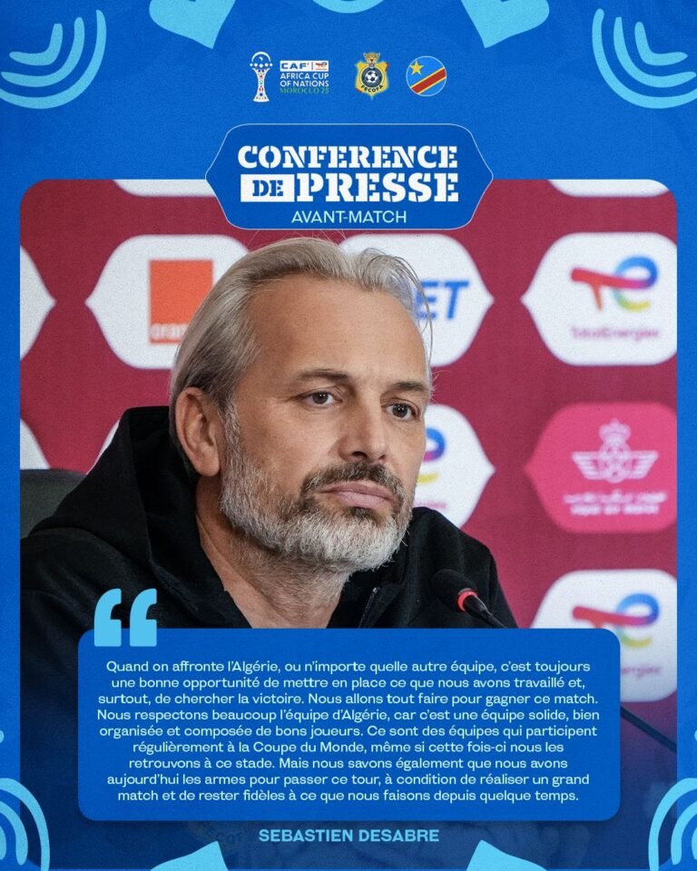 CAN 2025 : Sébastien Désarbre affiche son optimisme face aux Algériens