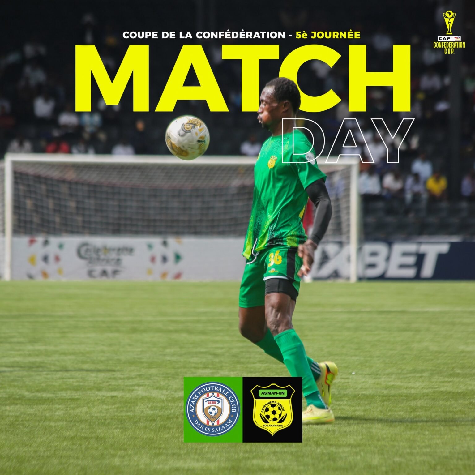 CAE-C2 : l’As Maniema Union battu 1-0 par FC Azam à Zanzibar
