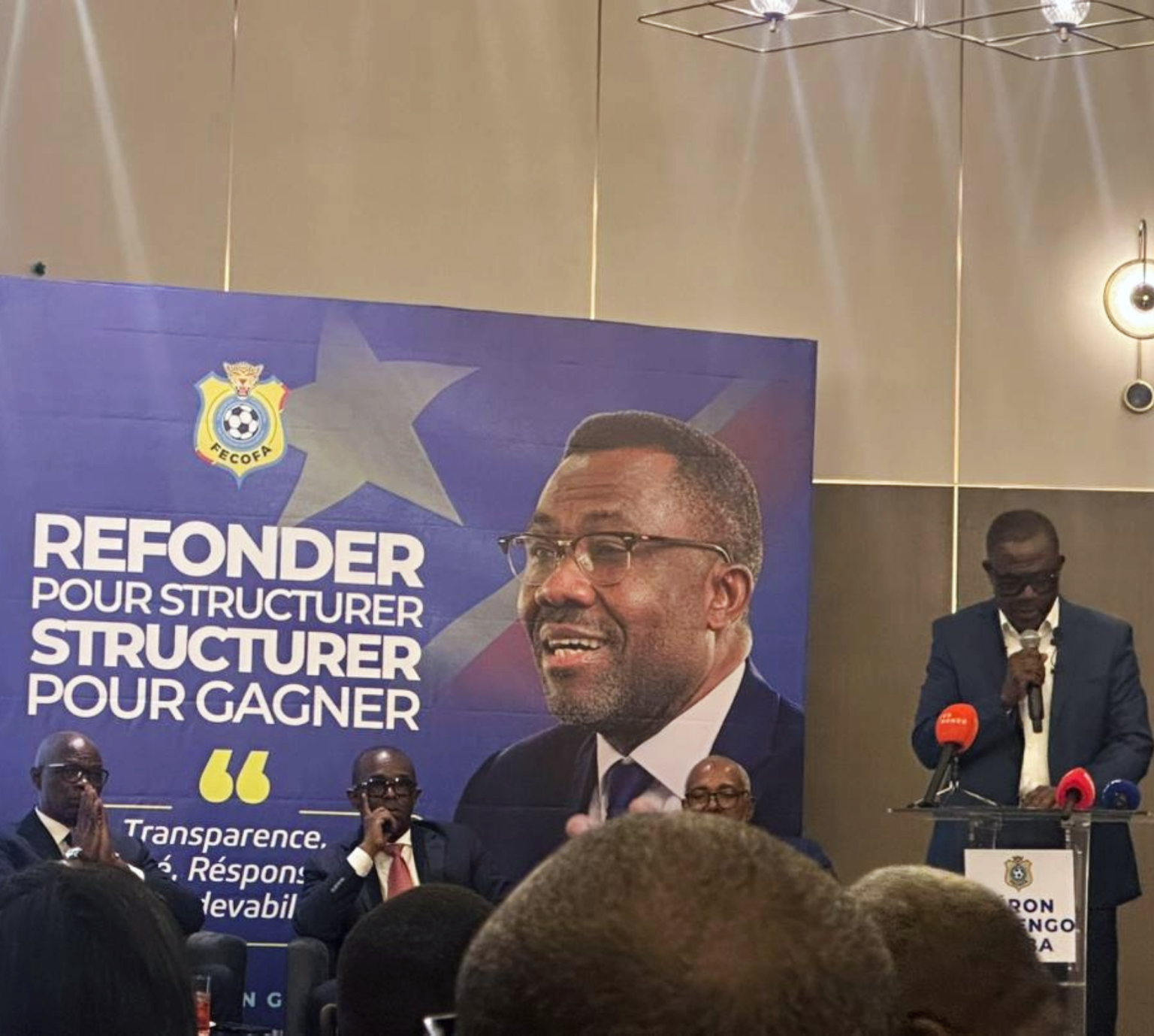 FECOFA : Véron Mosengo, président du nouveau comité exécutif avec 60 voix sur 65 votants