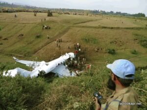 Les casques bleus la MONUSCO secourent deux rescapés du crash d’avion à Walikale