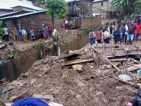 Rutshuru : environ 80 bâtiments détruits après une pluie diluvienne à Vitshumbi