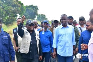 Le ministre des ITPR inspecte les chantiers de la RN1 entre Muanda et Kinshasa